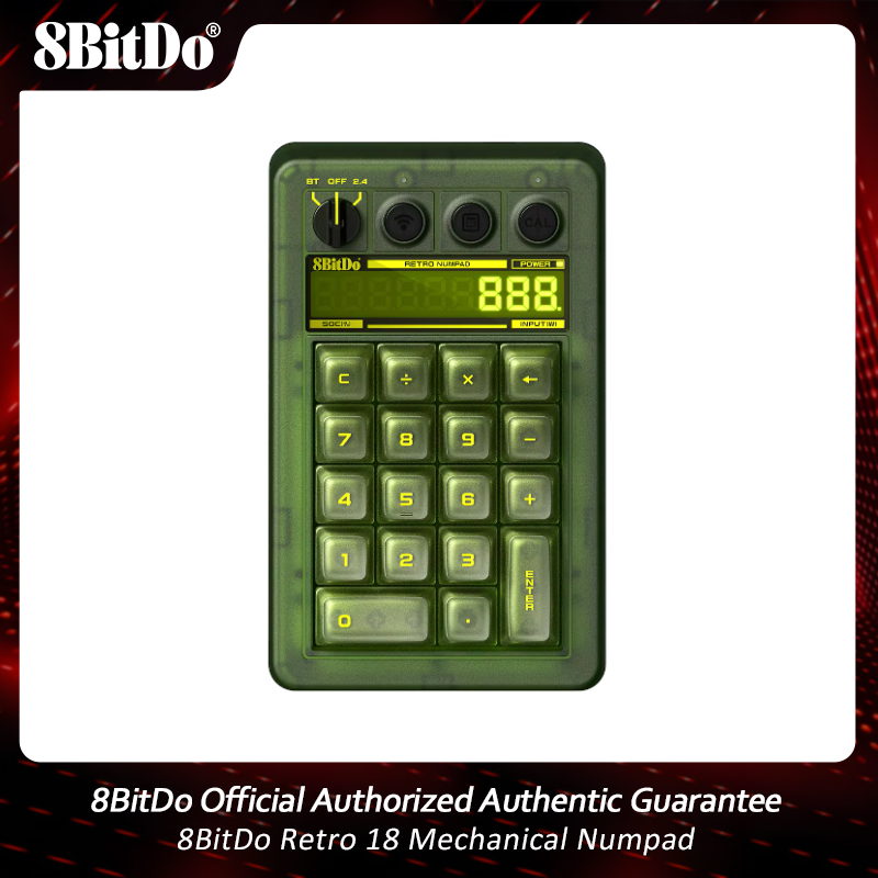 Retro Gaming Windows - 8BitDo Retro 18 Mechanical Numpad BT