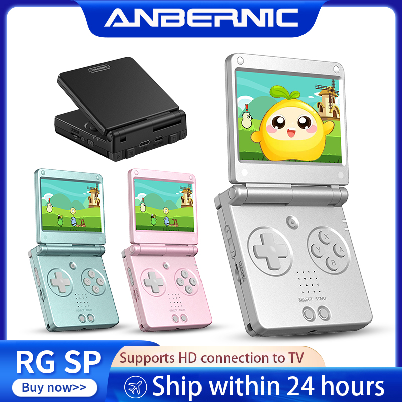 Retro Gaming Table - Anbernic RGSP Flip Retro Handheld Game