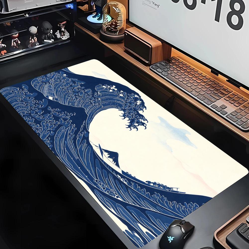 Retro Gaming Table - Retro Ukiyo E Vintage Japanese Ocean
