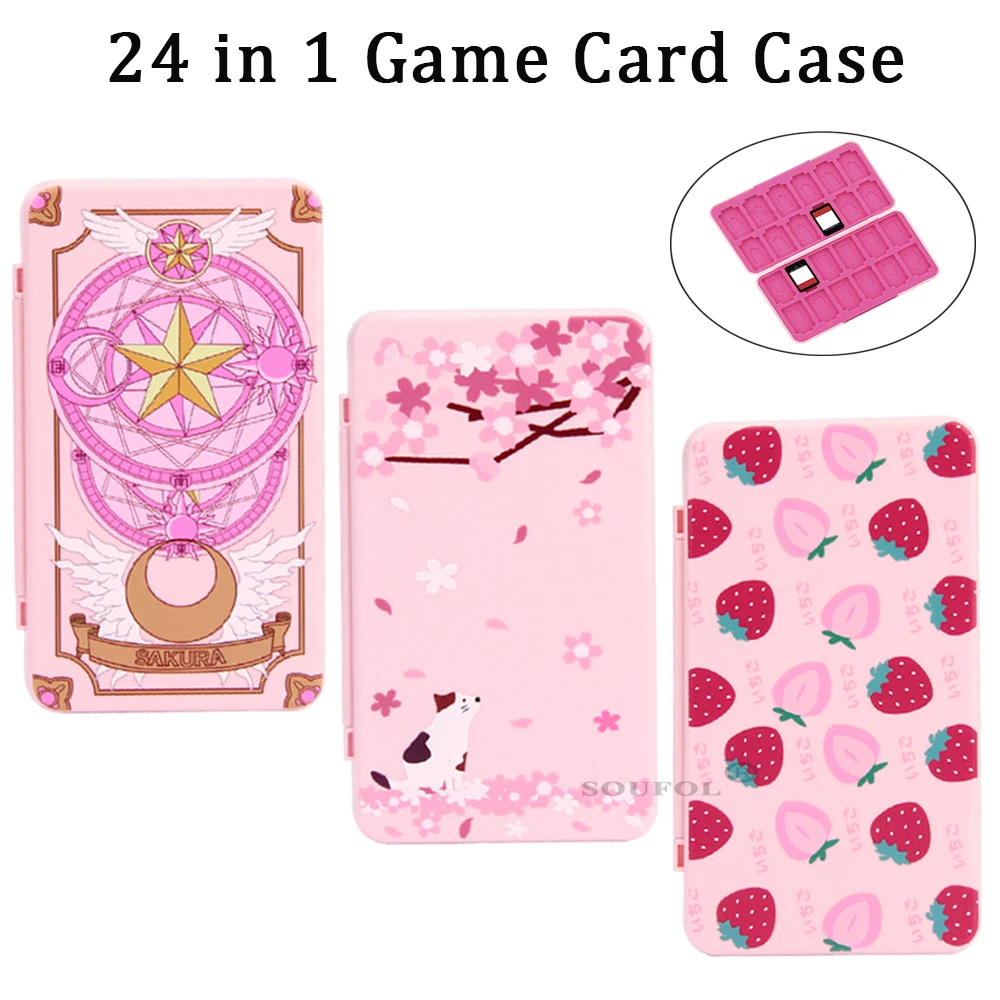 Game Cartridge Case - 24 in 1 Cute Magnetic Game