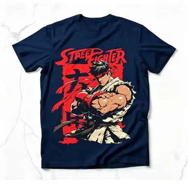 Men's T-shirt Street Fighter R - Retro Gaming Icons ulasan dan harga