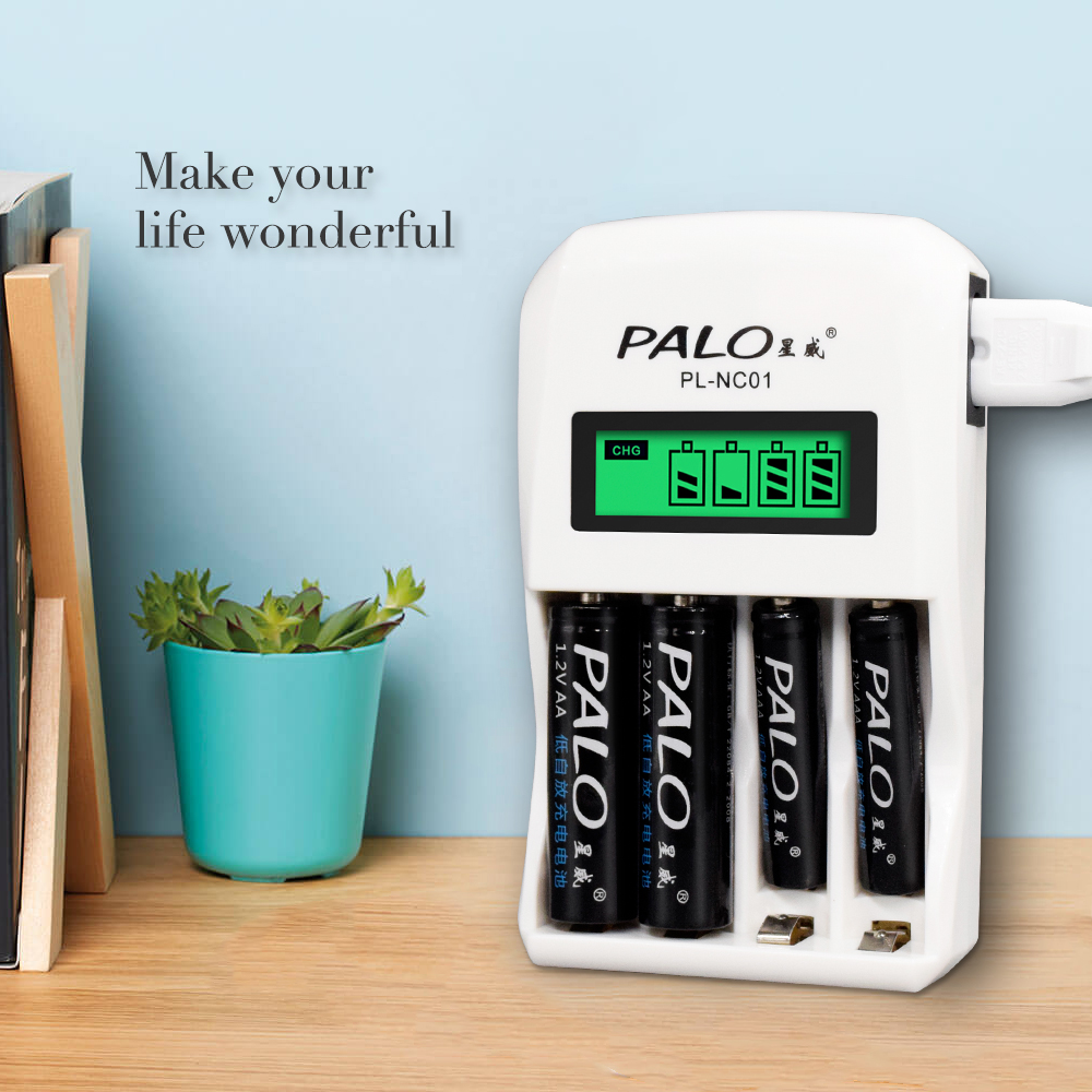 PALO 1.2V Battery Charger 4 Sl - Rechargeable Battery Aa ulasan dan harga