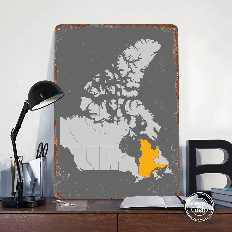 Map of Canada With Quebec High - Retro Gaming Quebec ulasan dan harga