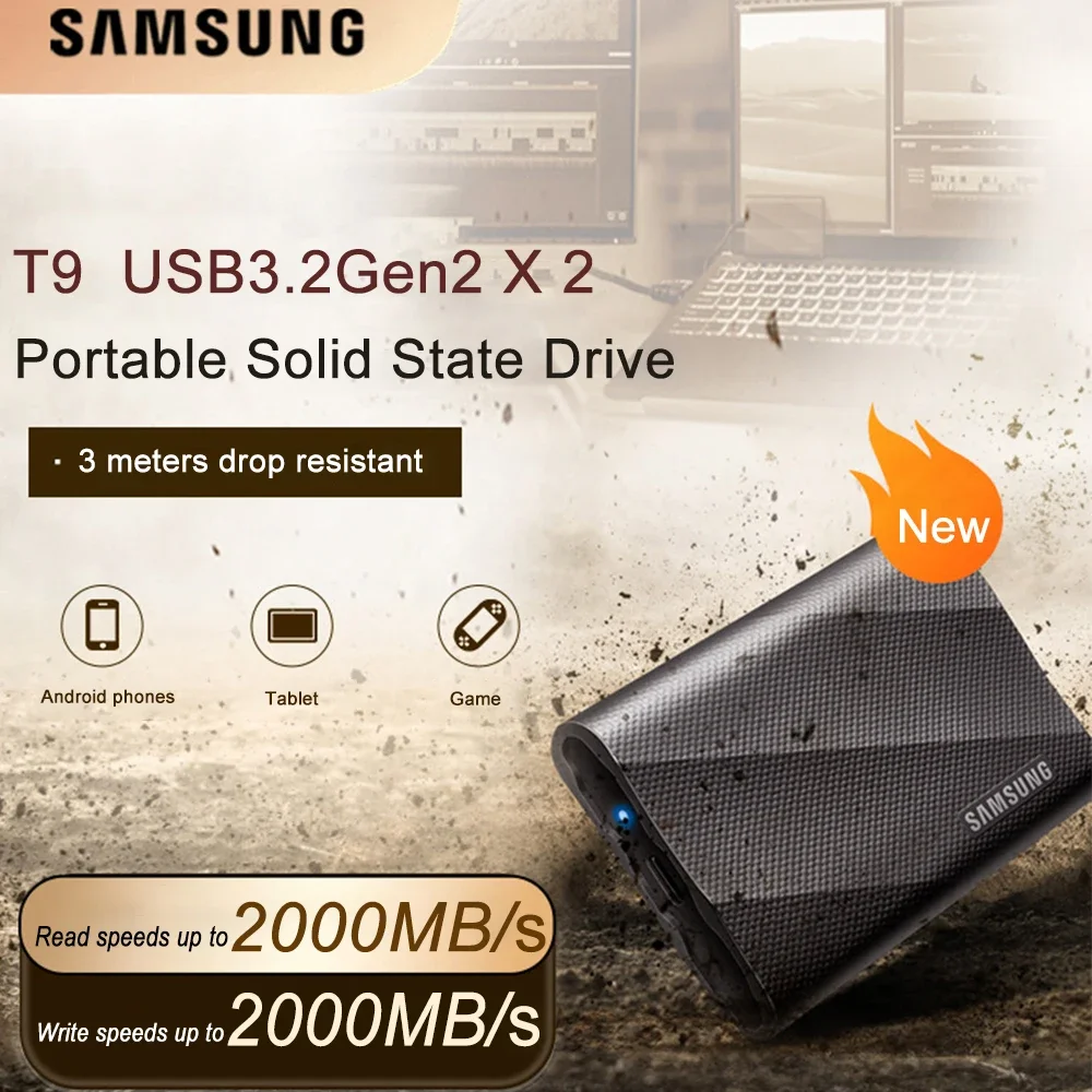 SAMSUNG T9 Portable SSD 4TB US - Samsung Ssd Evo 870 ulasan dan harga