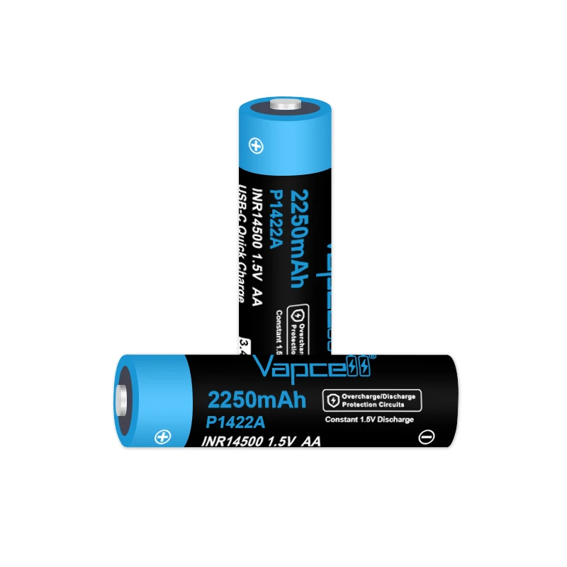 USB-C Charging Cell Vapcell  P - Rechargeable Battery Aa ulasan dan harga
