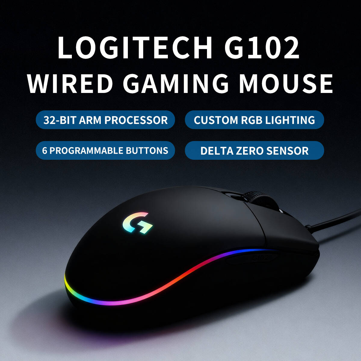 Logitech G203 Mouse, Wired USB - Logitech Mouse G203 ulasan dan harga