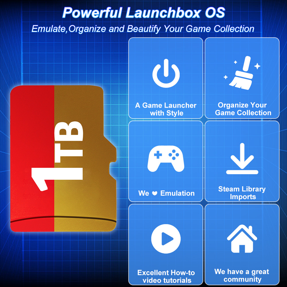 JMachen 1TB Game TF Card Built - Retro Gaming Windows ulasan dan harga