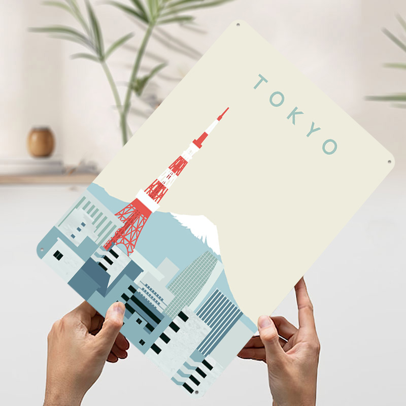 Tokyo Poster Retro 3D Printed  - Retro Gaming At ulasan dan harga