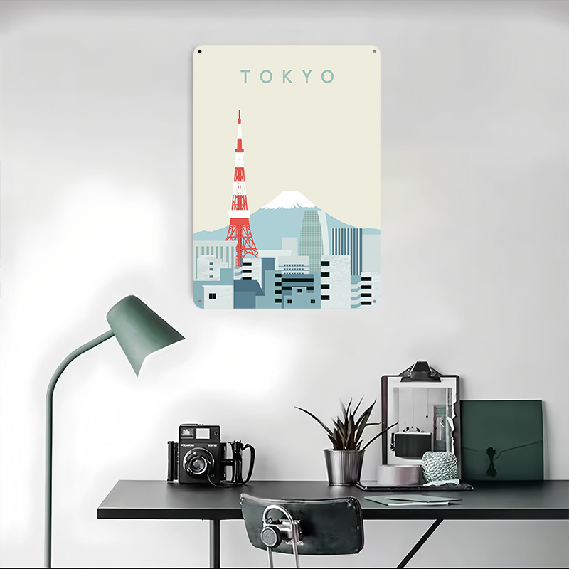 Tokyo Poster Retro 3D Printed  - Retro Gaming At ulasan dan harga