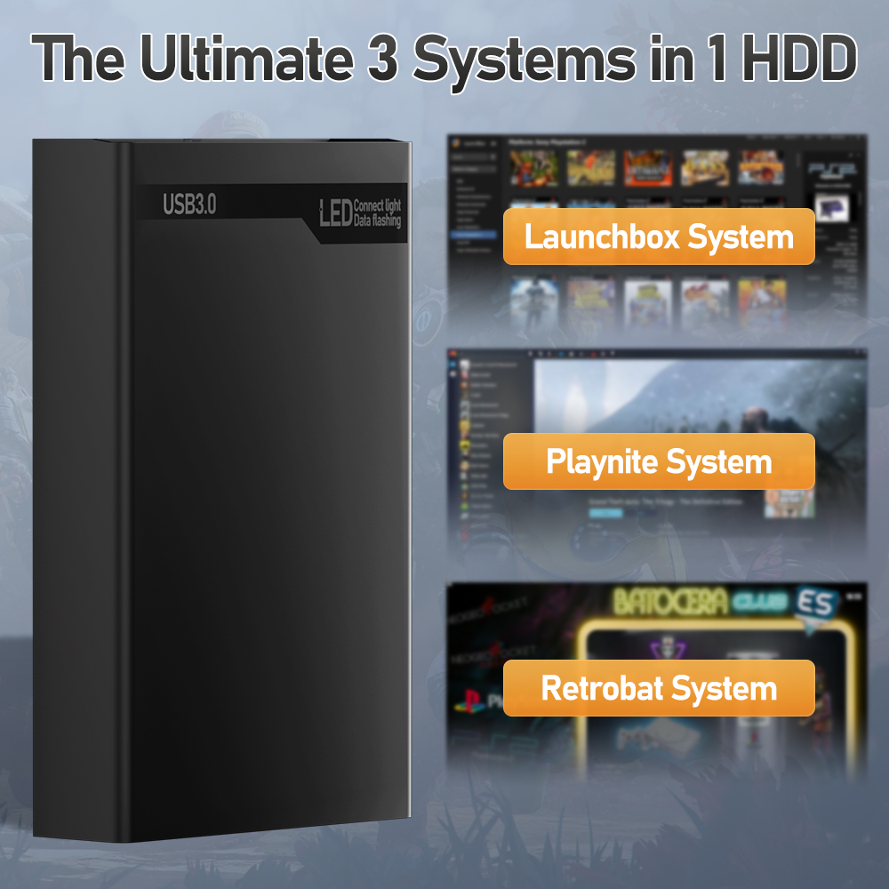 500G Retro Gaming HDD Video Ga - Retro Gaming Ps3 ulasan dan harga