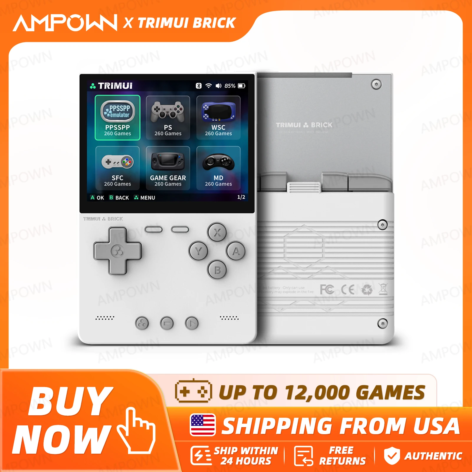 TRIMUI BRICK Handheld Game Con - Retro Gaming Images ulasan dan harga