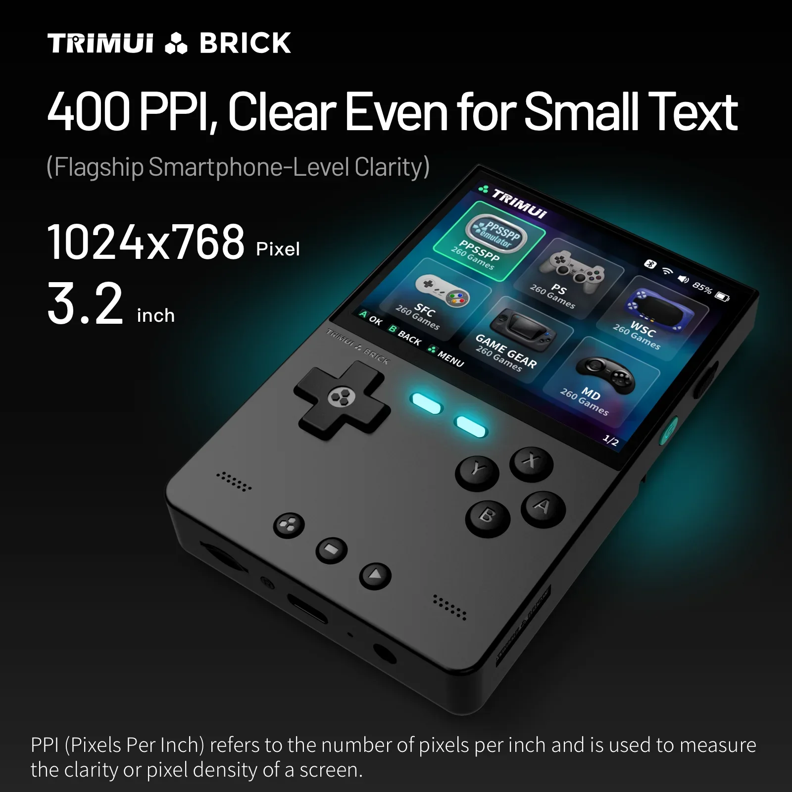 TRIMUI BRICK Handheld Game Con - Retro Gaming Images ulasan dan harga