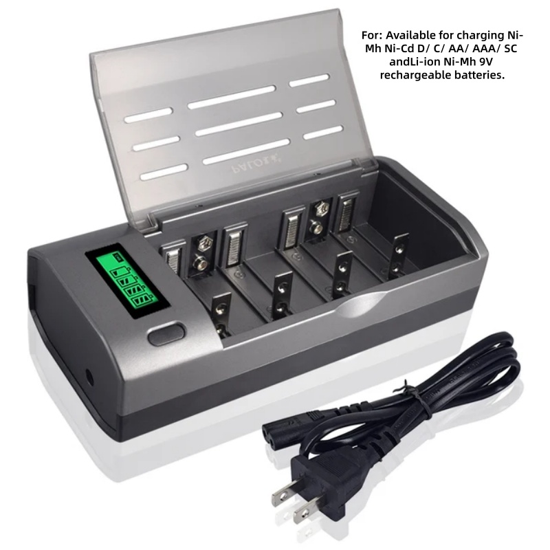 PALO 4 Slot LCD Display Smart  - Rechargeable Battery Aa ulasan dan harga