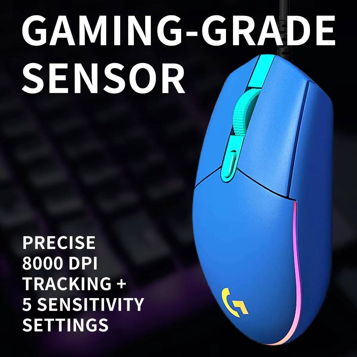 Logitech G203 Wired Mouse for  - Logitech Mouse G203 ulasan dan harga