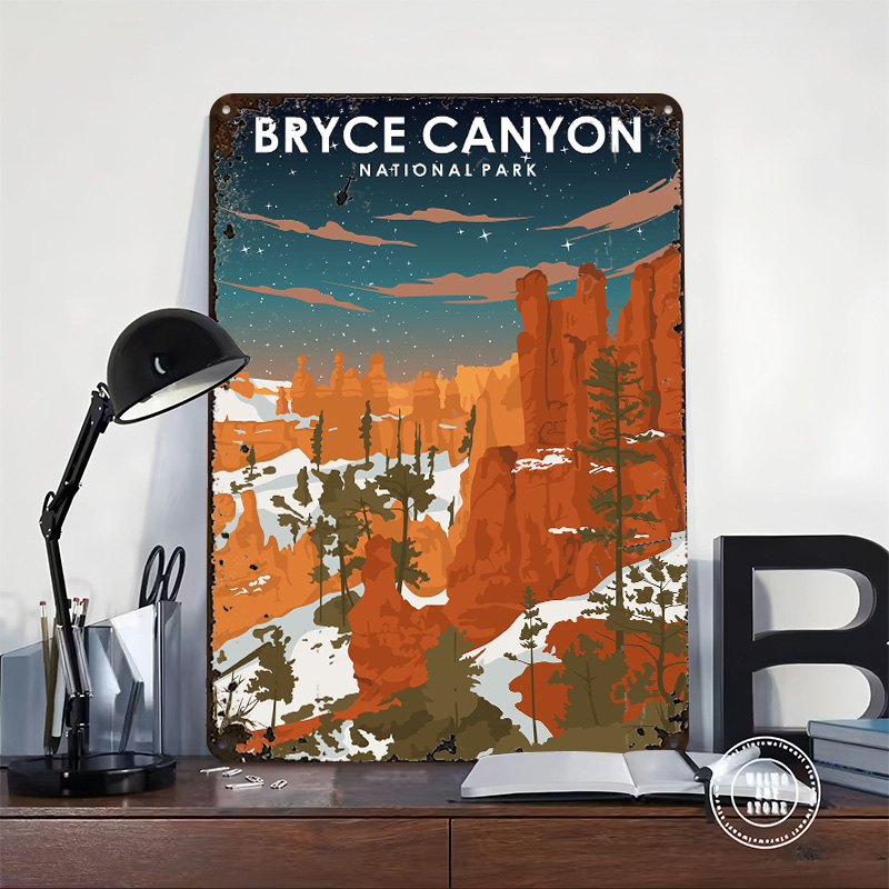 Bryce Canyon At Night Printed  - Retro Gaming At ulasan dan harga