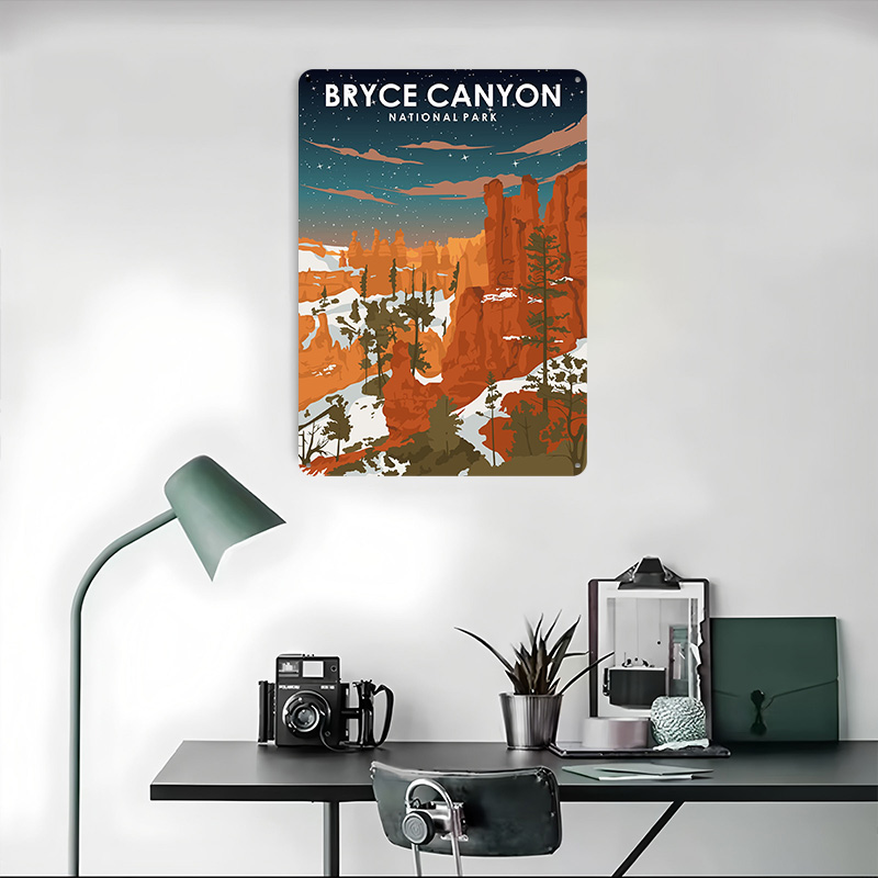 Bryce Canyon At Night Printed  - Retro Gaming At ulasan dan harga