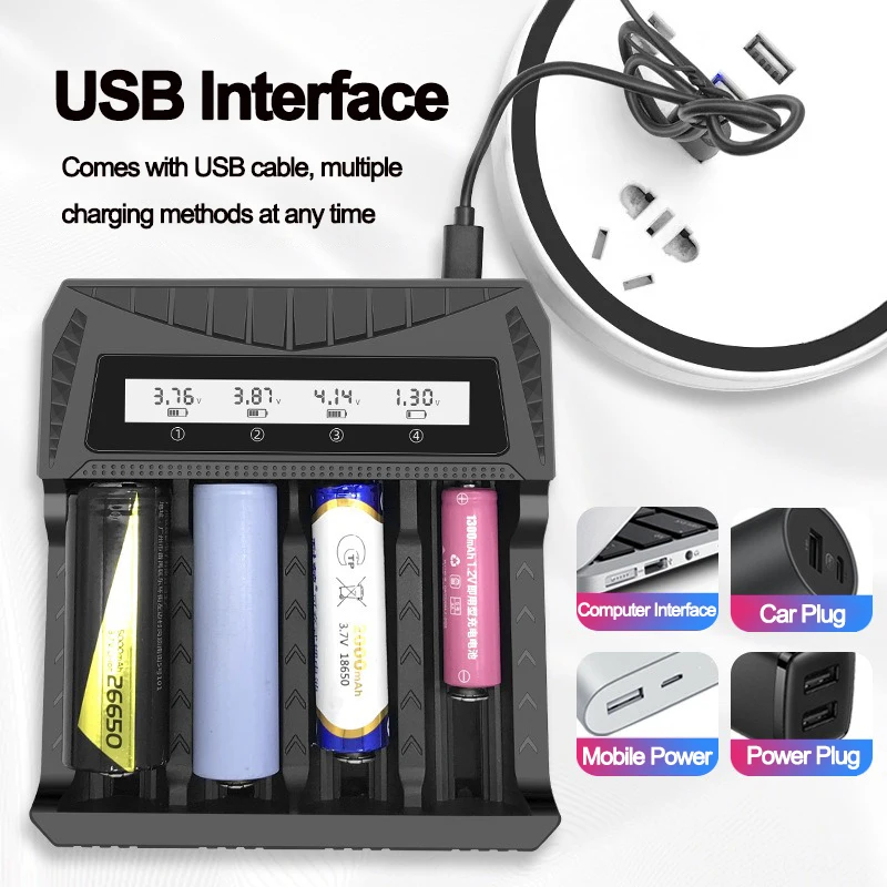 LCD Display Battery USB Charge - Rechargeable Battery Aa ulasan dan harga