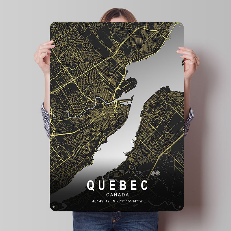 Quebec Silver City Map Printed - Retro Gaming Quebec ulasan dan harga