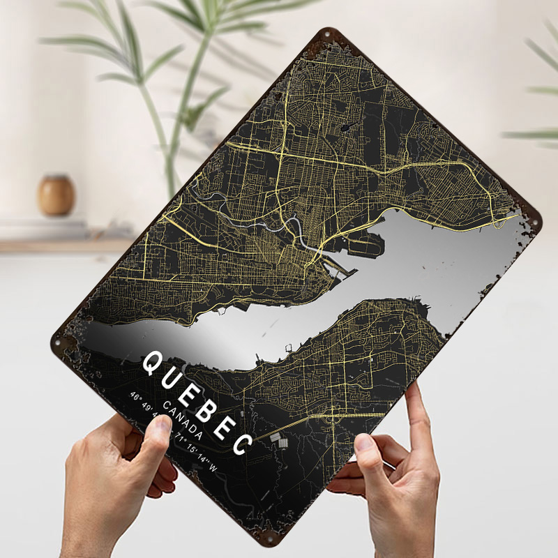 Quebec Silver City Map Printed - Retro Gaming Quebec ulasan dan harga